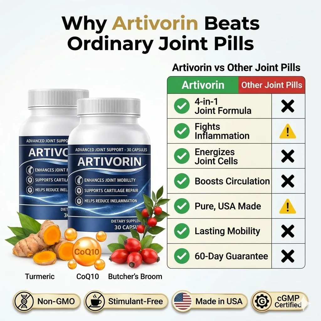 Artivorin vegan joint support capsules with bottle